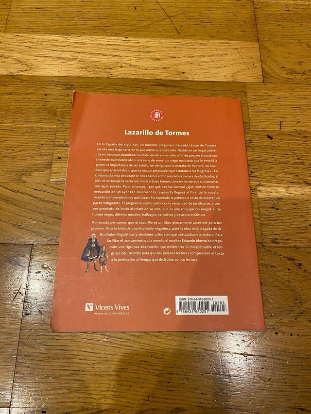 Libro El Lazarillo De Tormes