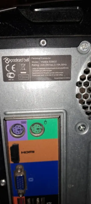 PC Packard Bell imedia s3800