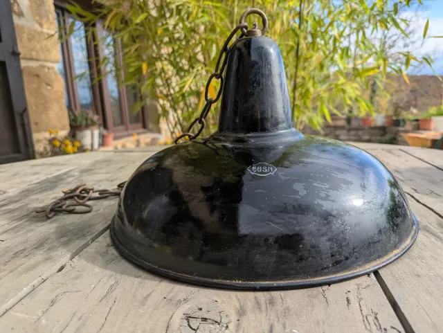 Lámpara colgante industrial vintage EGSA.