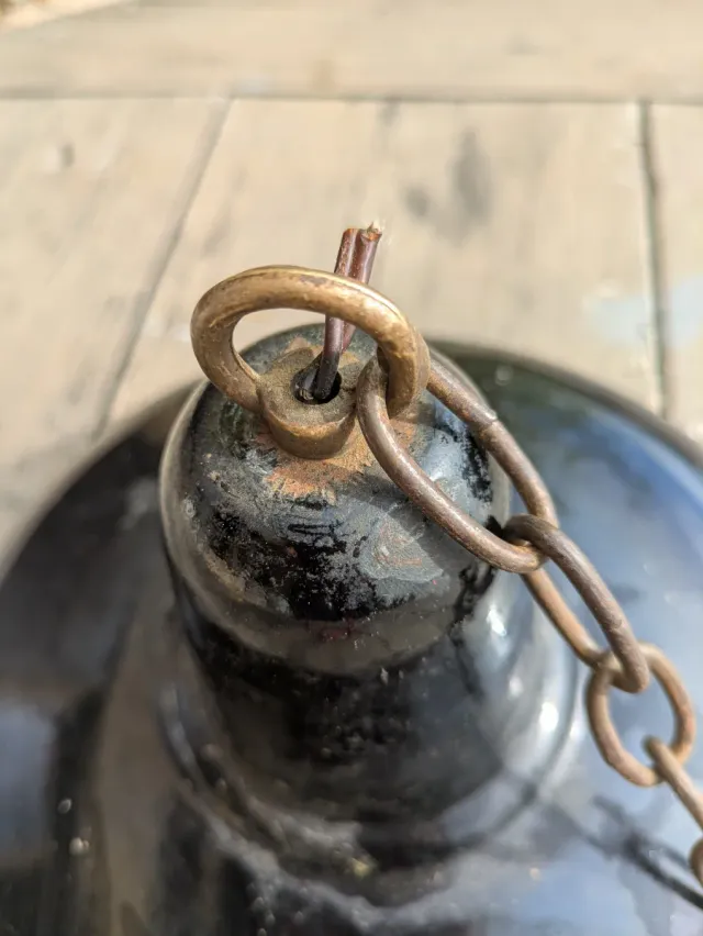 Lámpara colgante industrial vintage EGSA.