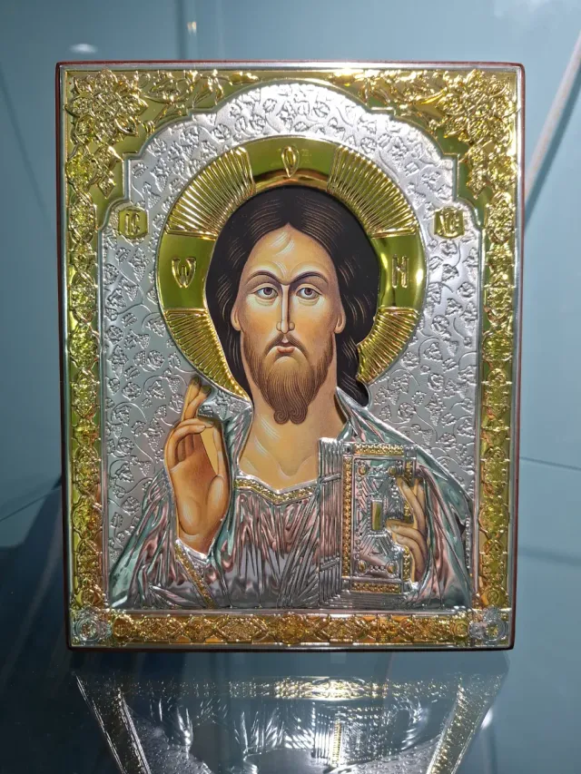 Icono Ortodoxo Plata y Oro