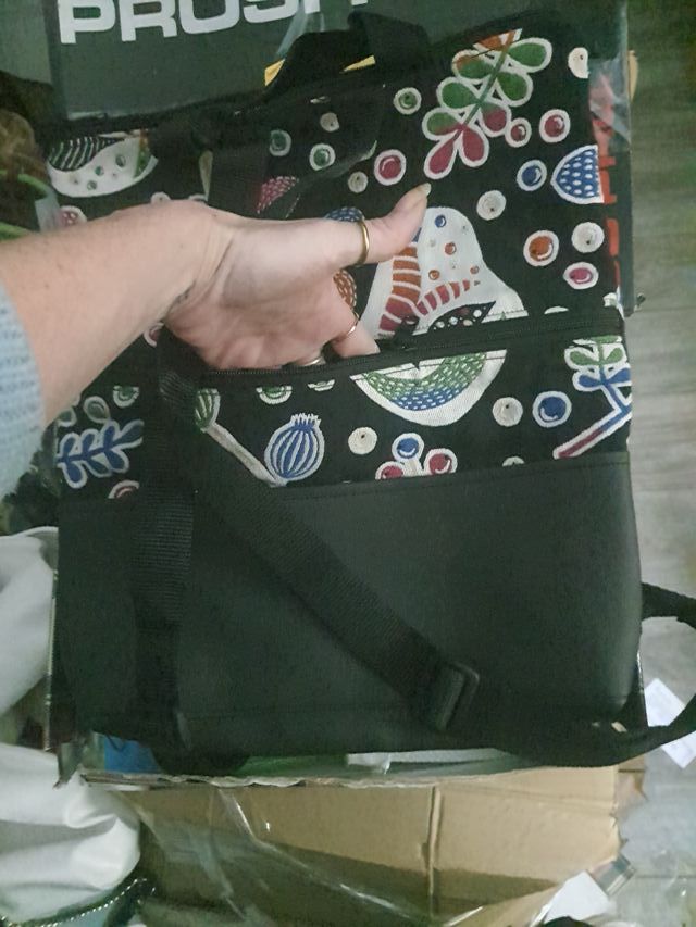 Mochila Las Pitxis tela estampada Iruña