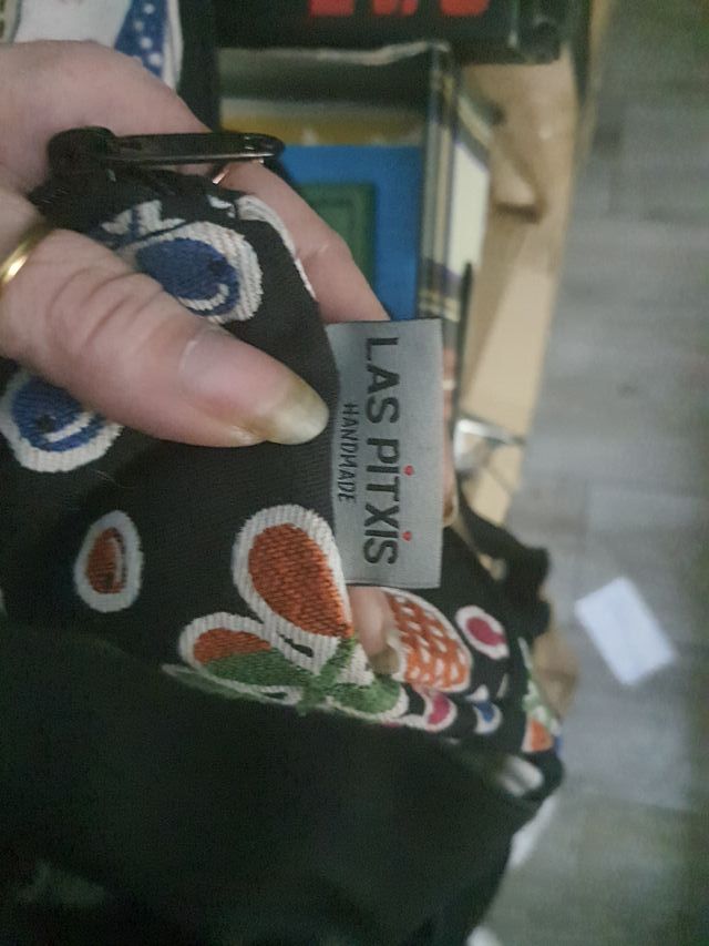 Mochila Las Pitxis tela estampada Iruña