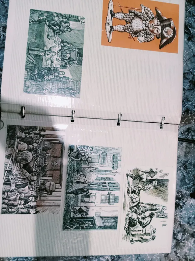 Lotería y postales antiguas