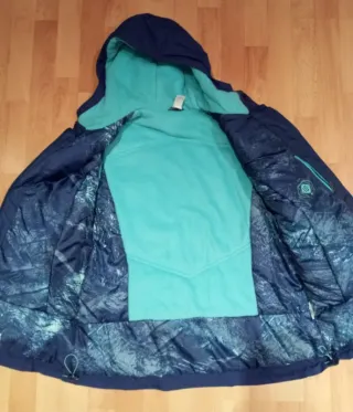 Chaqueta Quechua Azul y Turquesa