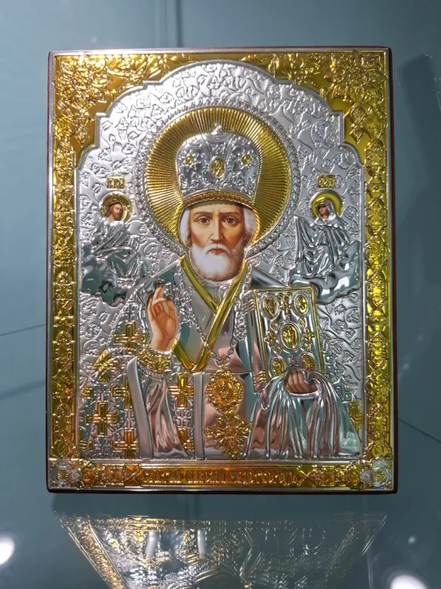 Icono Ortodoxo Plata y Oro