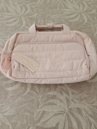 Neceser rosa acolchado mujer