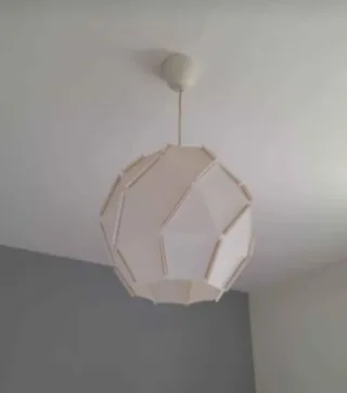 Lampadario Ikea bianco/beige