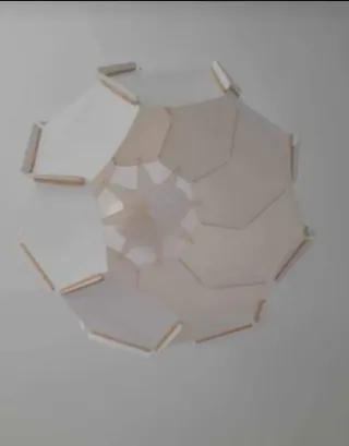 Lampadario Ikea bianco/beige