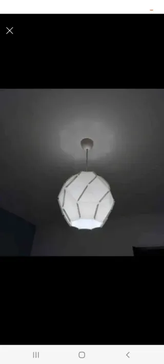 Lampadario Ikea bianco/beige