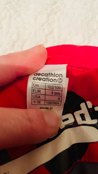 Pantalón nieve infantil Decathlon T.4