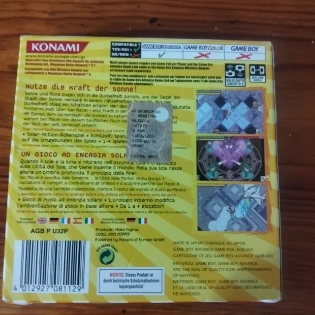 Boktai 2: Solar Boy Django - Game Boy Advance