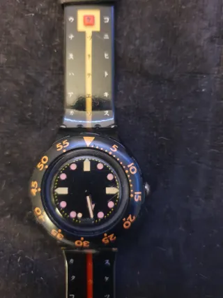 SWATCH  Scuba nero del 1991