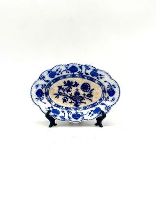 Piatto ovale Johnson Bros “Holland” Flow Blue – vintage