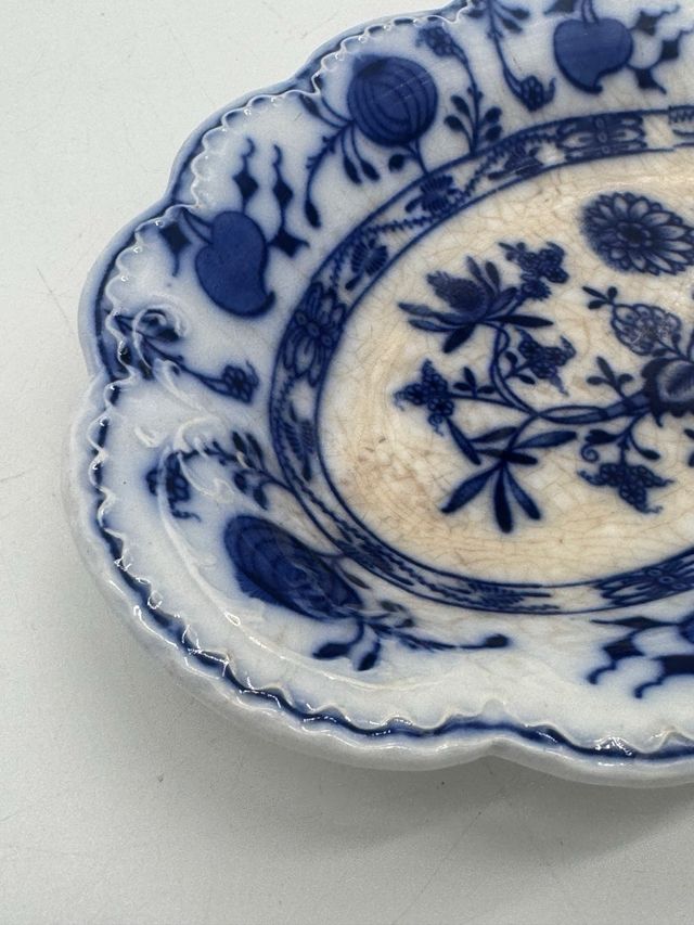 Piatto ovale Johnson Bros “Holland” Flow Blue – vintage