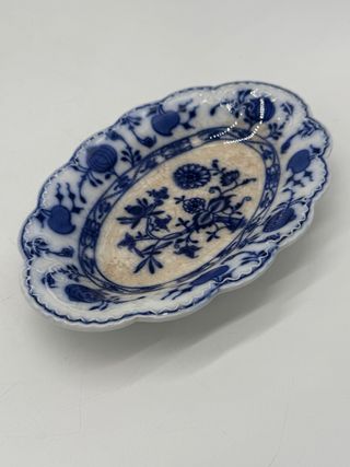 Piatto ovale Johnson Bros “Holland” Flow Blue – vintage