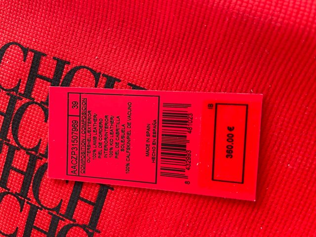 Zapatos Carolina Herrera Ante Talla 40 Beige