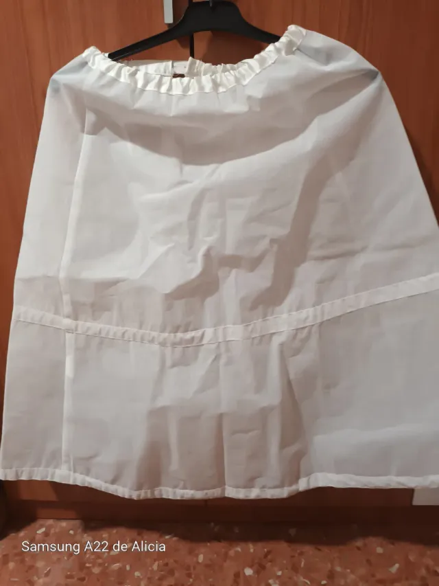 Cancán Fallera Blanco Talla Única