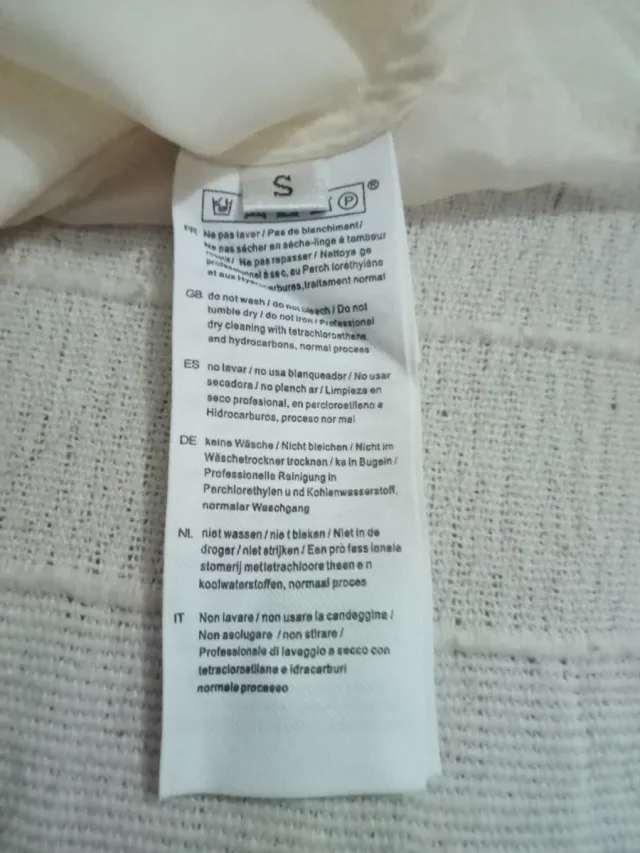 Vestido Moda Francesa de Sandro Tul Crema, T: S