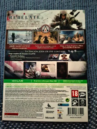 Assassin's Creed 3 XBOX 360 PAL ESPAÑA NUEVO