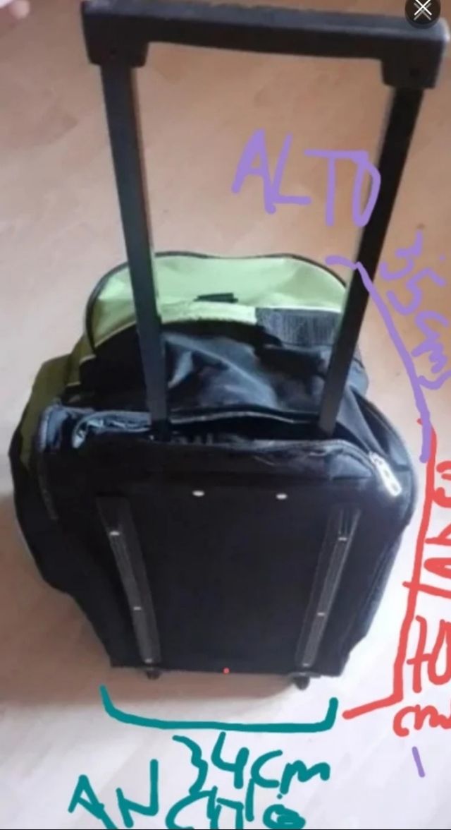 Bolsos de viaje, trolley c/ruedas. Usados.