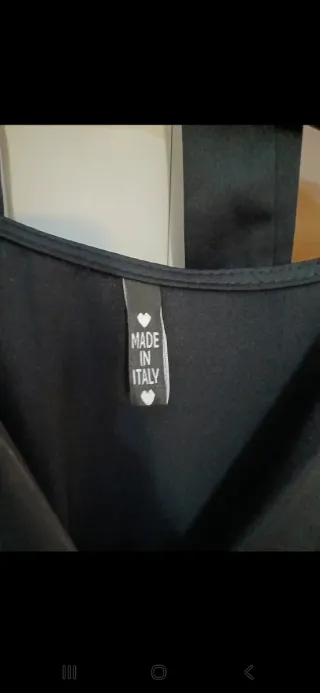 Abito nero plissettato