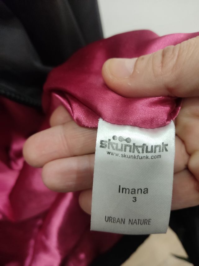 Abrigo Skunkfunk Talla M Negro