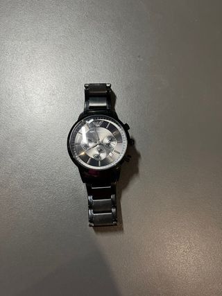 Reloj Emporio Armani Negro y Plateado
