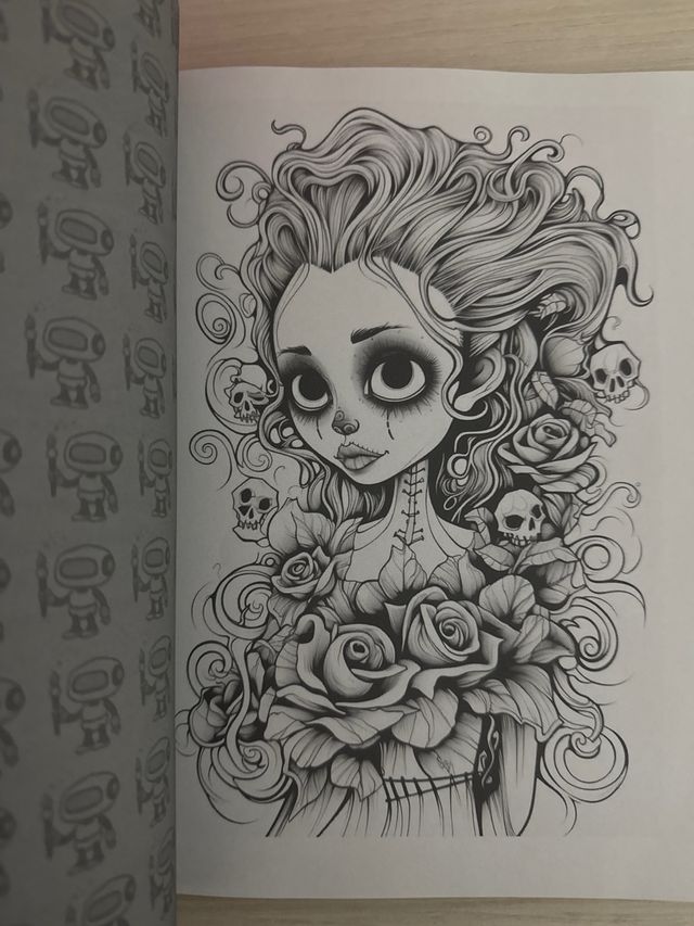 Libro de colorear: Burtonesque