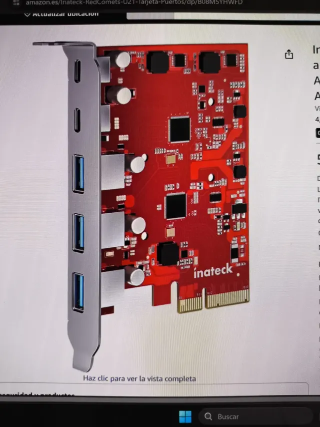 Tarjeta USB Inateck RedComets U21