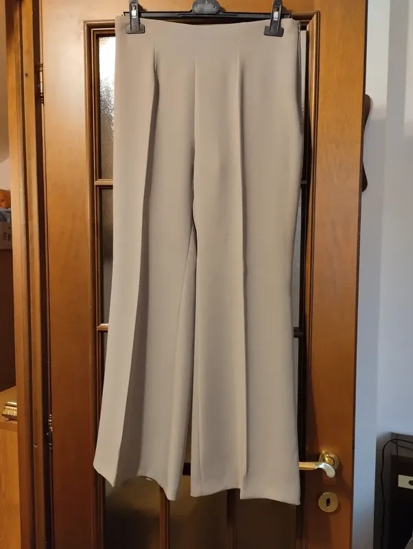 Pantaloni donna beige