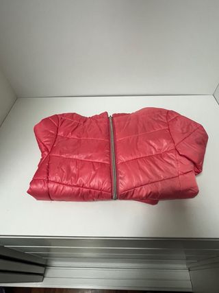 Cazadora acolchada rosa 140cm