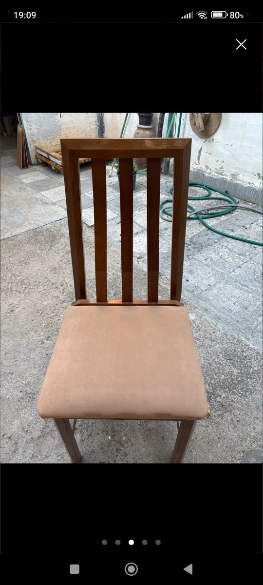 Mesa y 6 Sillas Comedor Madera