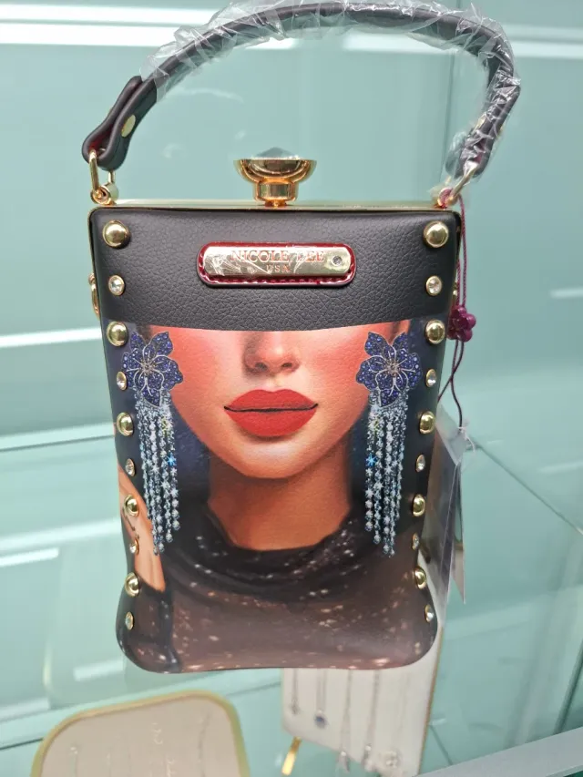 Bolso Nicole Lee Negro Multicolor