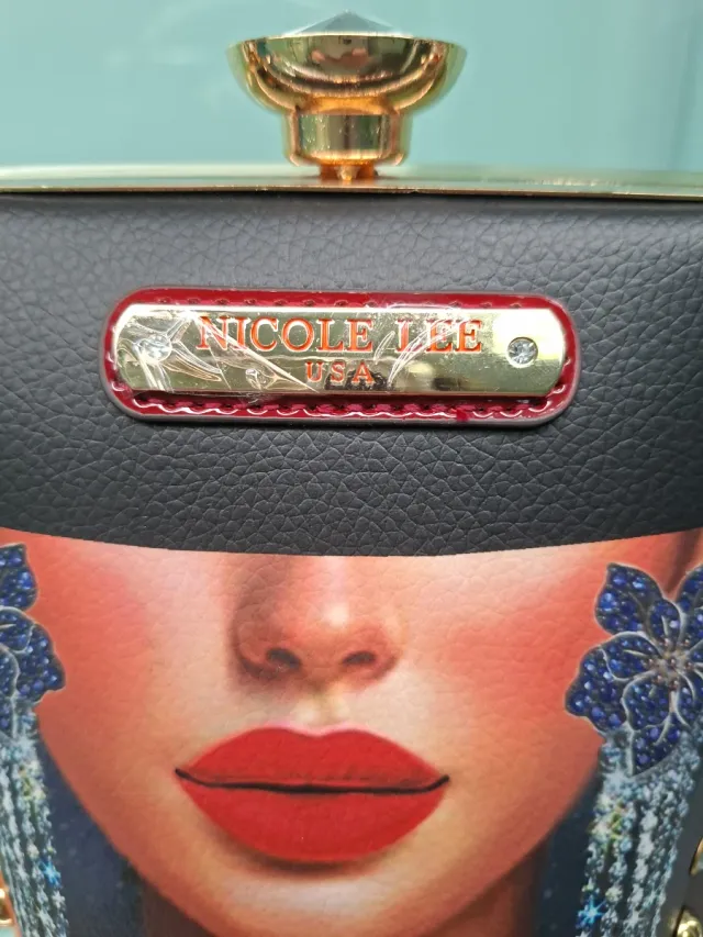 Bolso Nicole Lee Negro Multicolor