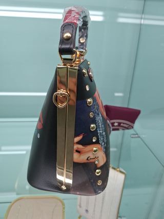 Bolso Nicole Lee Negro Multicolor