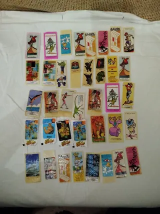 Lote cromos chicles coleccionables