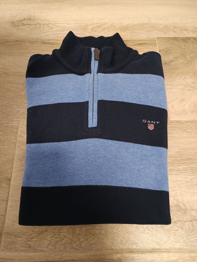 Sudadera GANT rayas azul marino Talla L