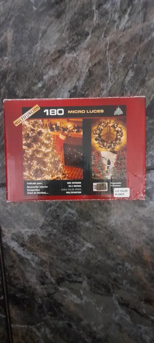 Luces de Navidad para árbol, escaparate, terraza.