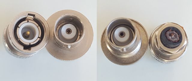 Connettore coassiale maschio/femmina