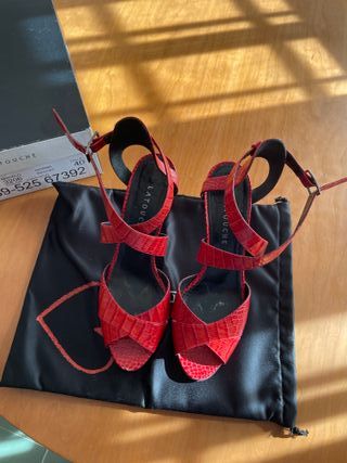 Sandalias Latouche Rojas Talla 40