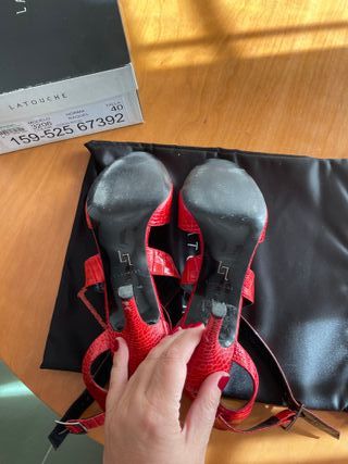 Sandalias Latouche Rojas Talla 40