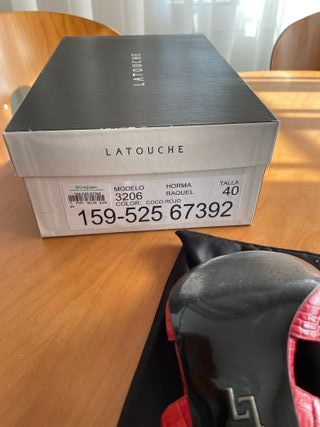 Sandalias Latouche Rojas Talla 40