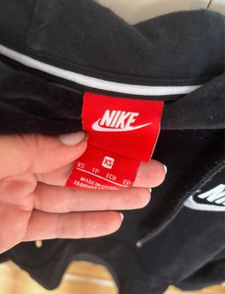 Chándal Nike Negra Terciopelo