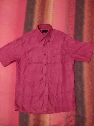 Camisa Pedro del Hierro Roja Manga Corta