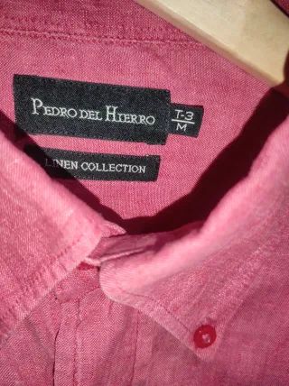 Camisa Pedro del Hierro Roja Manga Corta