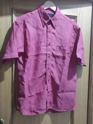 Camisa Pedro del Hierro Roja Manga Corta