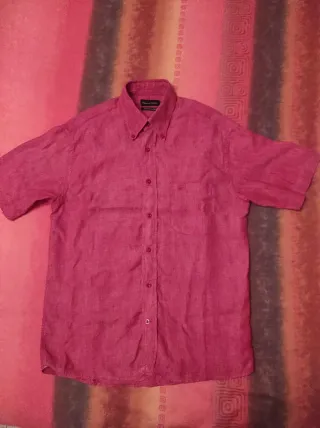 Camisa Pedro del Hierro Roja Manga Corta