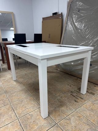 ¡ESTRENA! Mesa Extensible Blanca (Modelo Lara).