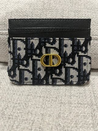 Tarjetero Dior Negro y Dorado